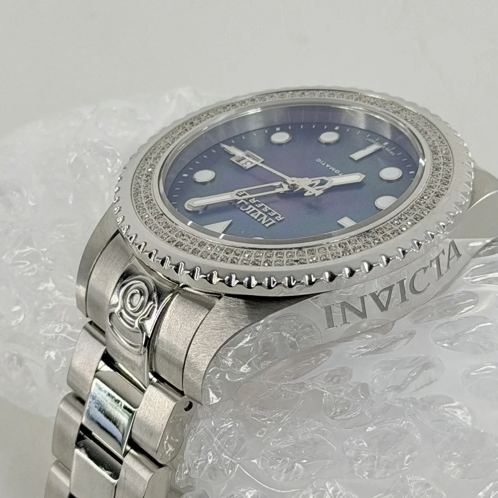 Invicta Pro Diver DIAMOND Bezel Black MOP Dial Automatic Men's 47mm Watch 29917
